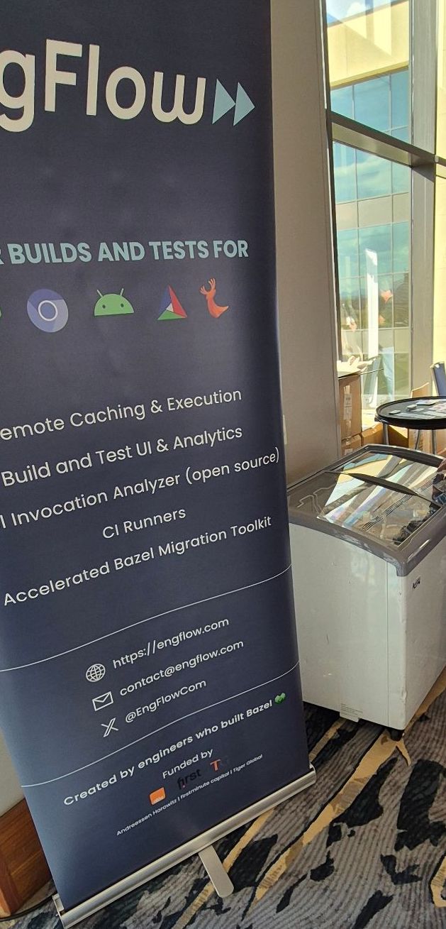 EngFlow Banner near the Ice Creams